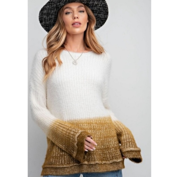 🍂Deep Dye Mohair Sweater☀️ - Picture 1 of 6
